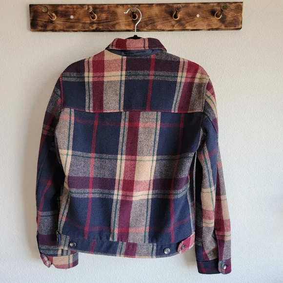 Zara Button Up Check Plaid Jacket - Picture 2 of 7